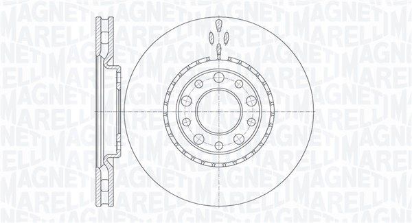 MAGNETI MARELLI Тормозной диск 361302040146